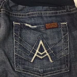 Sz 31 7fam maternity sewn bootcut jeans